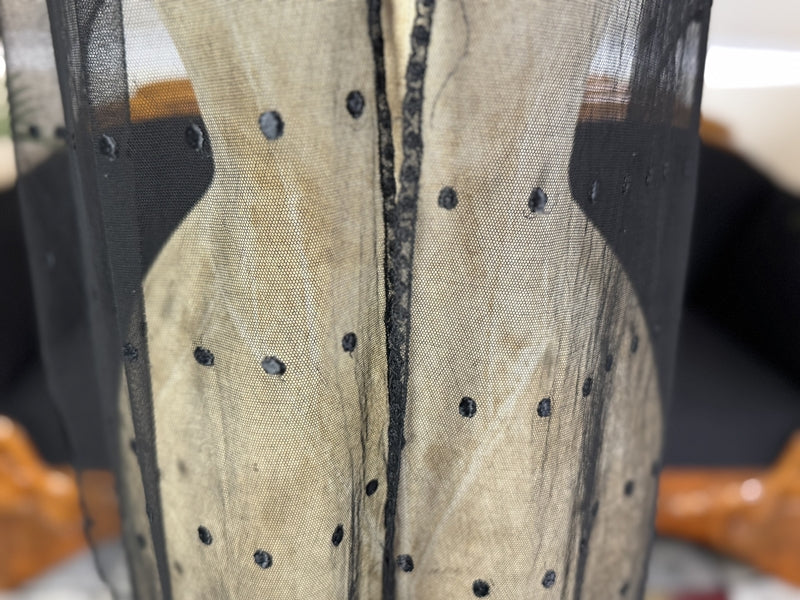 Polka Dot Tulle Shawl, ca. 1910