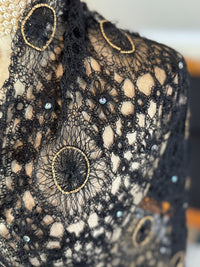 Crocheted Wool Shawl, ca. 1915