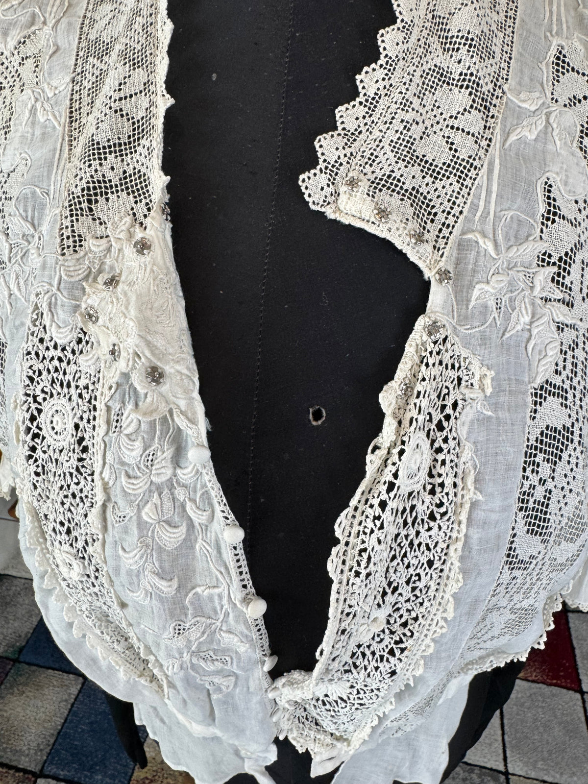 Irish Chrochet and Maltese Lace Blouse, ca. 1904