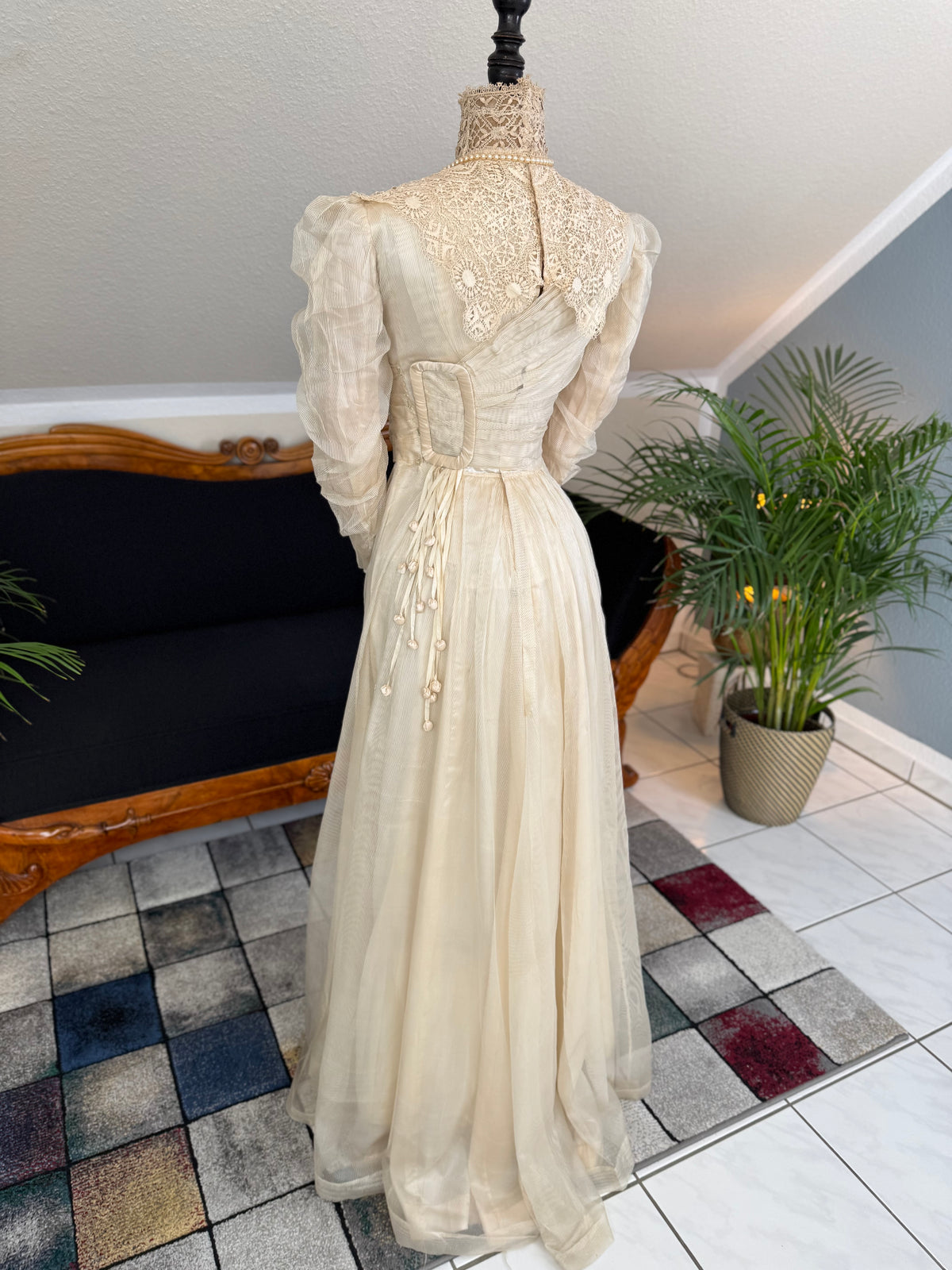 Antique Edwardian Festive Dress, ca. 1908