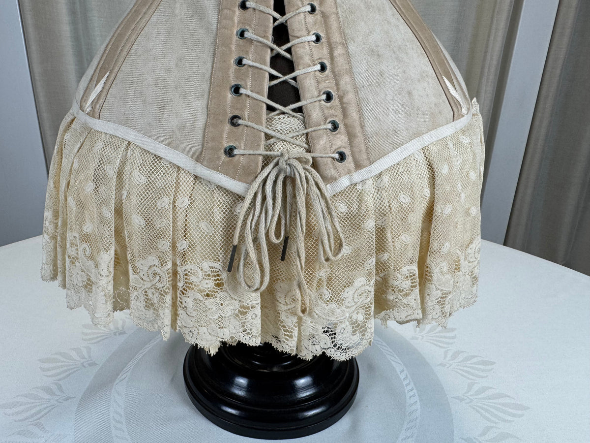 Extremely Rare CB Corset Display, ca. 1880 – Original Victorian Corset Under Glass Dome