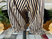 Edwardian Striped Cotton Bathing Suit Set, ca. 1910