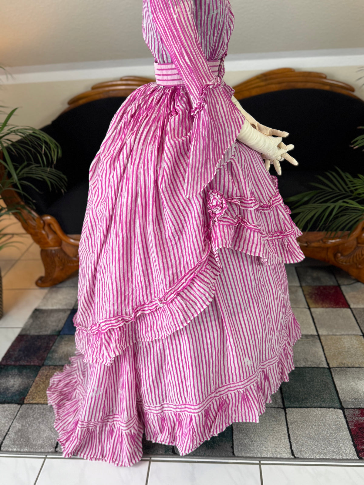 A Young Lady’s Summer Elegance – Antique Dress, ca. 1858