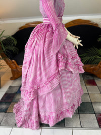 A Young Lady’s Summer Elegance – Antique Dress, ca. 1858