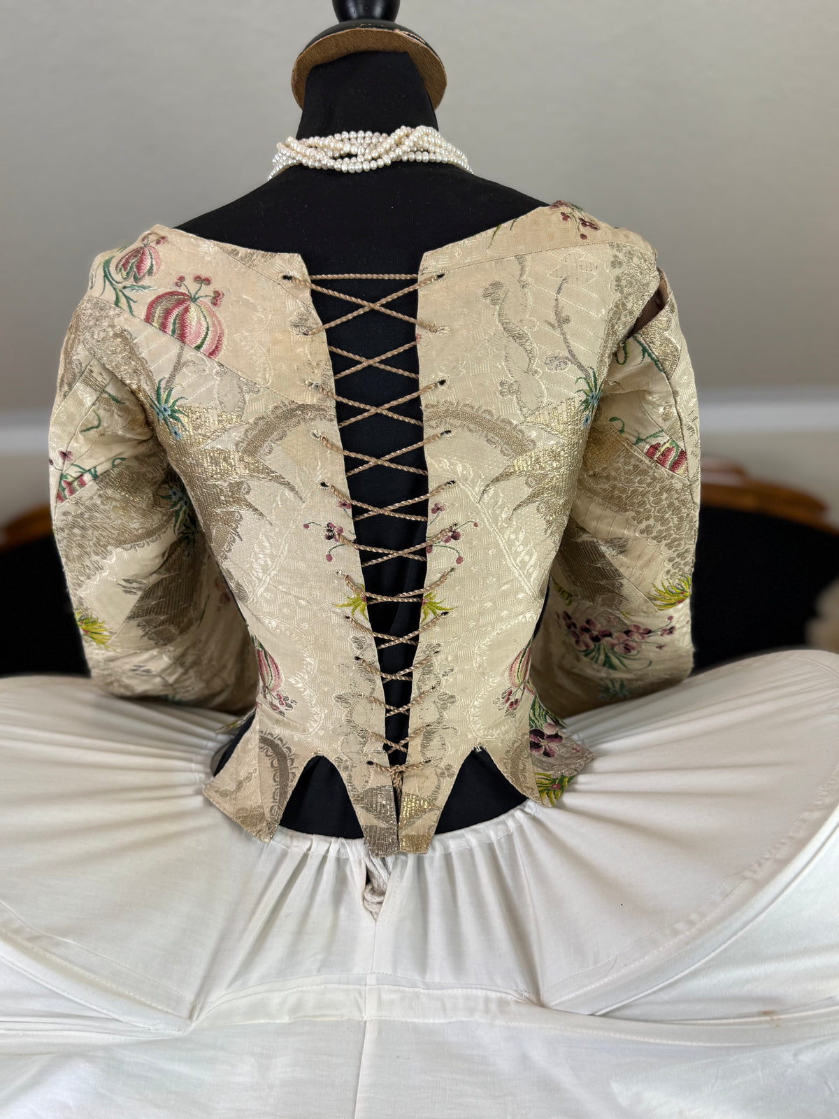 Rare Rococo Bodice, ca. 1765 – Hand‑Stitched French 18th‑Century Garment