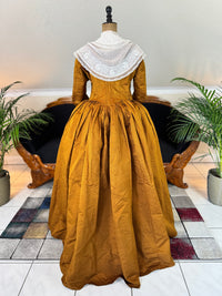Rococo Cannelé Silk Robe à l’Anglaise, ca. 1775