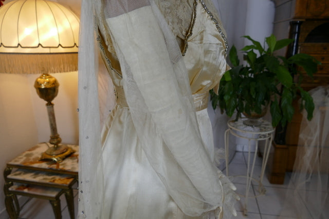 HUGHES & STARNES Wedding Dress, ca. 1915