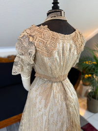Antique Edwardian Evening Dress, ca. 1906