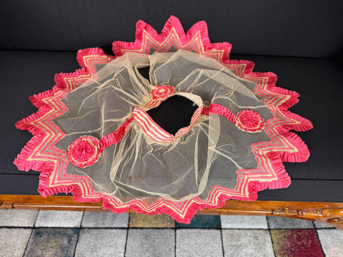 Jupe en tulle victorienne antique, vers 1858