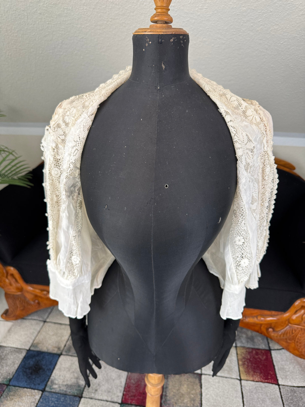 Irish Chrochet and Maltese Lace Blouse, ca. 1904