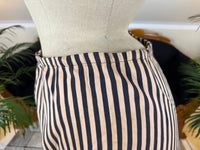 Edwardian Striped Cotton Bathing Suit Set, ca. 1910