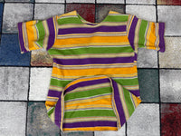 Striped Cotton Knit Bathing Suit Set, ca. 1926