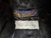Edwardian ca. 1904 Long Black Faux Beaver‑Fur Coat – Victor Tailoring Co., Chicago
