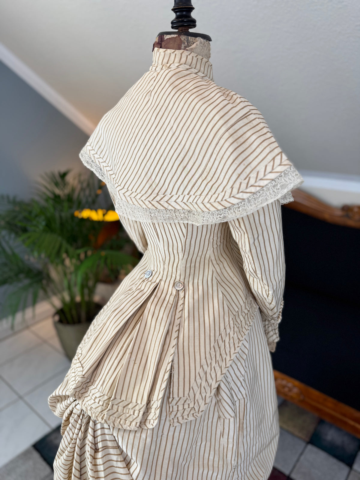 Antique Victorian Travel Dress, ca. 1883
