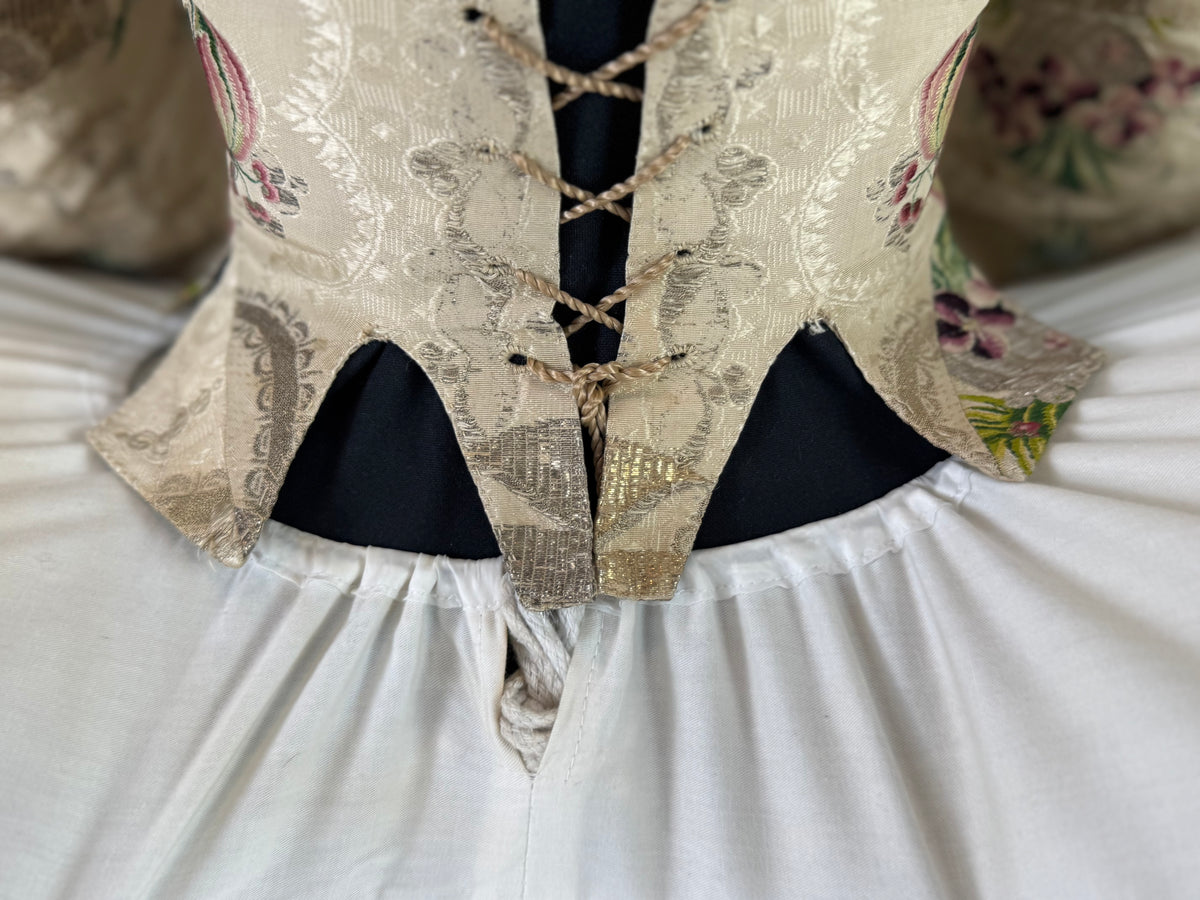 Rare Rococo Bodice, ca. 1765 – Hand‑Stitched French 18th‑Century Garment