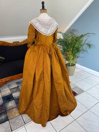 Rococo Cannelé Silk Robe à l’Anglaise, ca. 1775