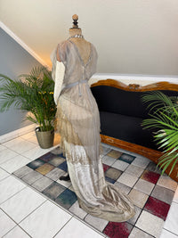 Antique GUSTAVE BEER Evening Dress – Silk Chiffon & Velvet, Paris Couture ca. 1912