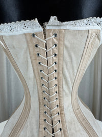 Extremely Rare CB Corset Display, ca. 1880 – Original Victorian Corset Under Glass Dome