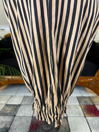Edwardian Striped Cotton Bathing Suit Set, ca. 1910
