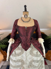 Rococo Robe à la Polonaise and Petticoat, ca. 1775