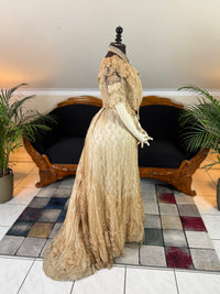Antique Edwardian Evening Dress, ca. 1906