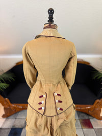 Robe de visite antique de style princesse, vers 1878