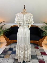 Antique Edwardian Tea Dress, America, ca. 1906