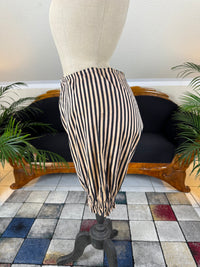 Edwardian Striped Cotton Bathing Suit Set, ca. 1910