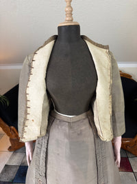 RILEY Silk Day Dress with Swallowtail Bodice, Stamford, ca. 1867