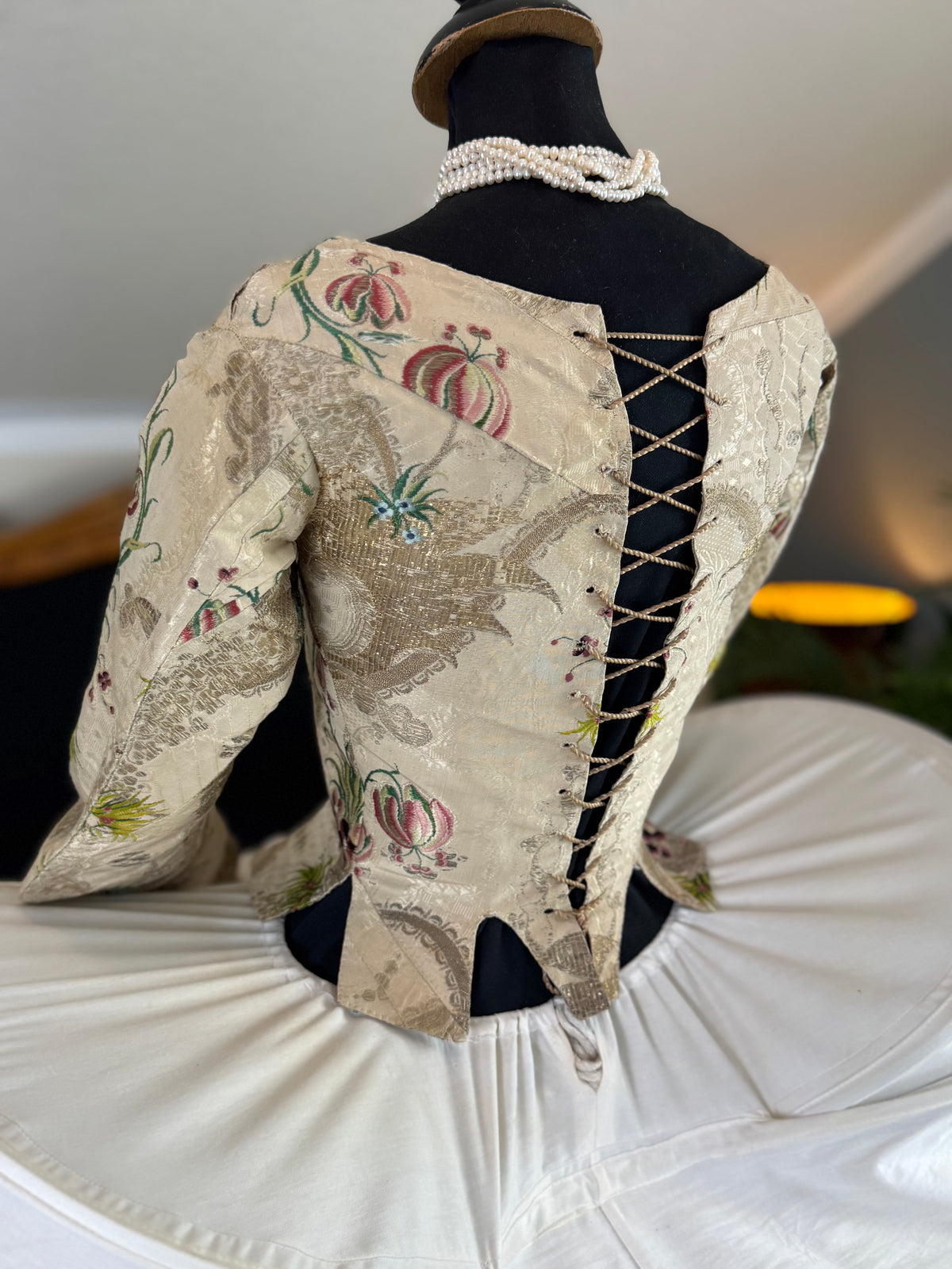 Rare Rococo Bodice, ca. 1765 – Hand‑Stitched French 18th‑Century Garment
