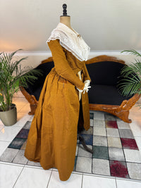 Rococo Cannelé Silk Robe à l’Anglaise, ca. 1775
