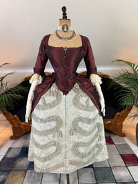Rococo Robe à la Polonaise and Petticoat, ca. 1775