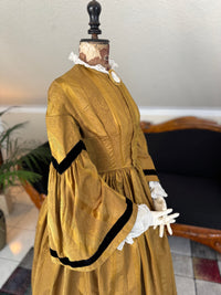 Antique Victorian Day Dress, ca. 1858