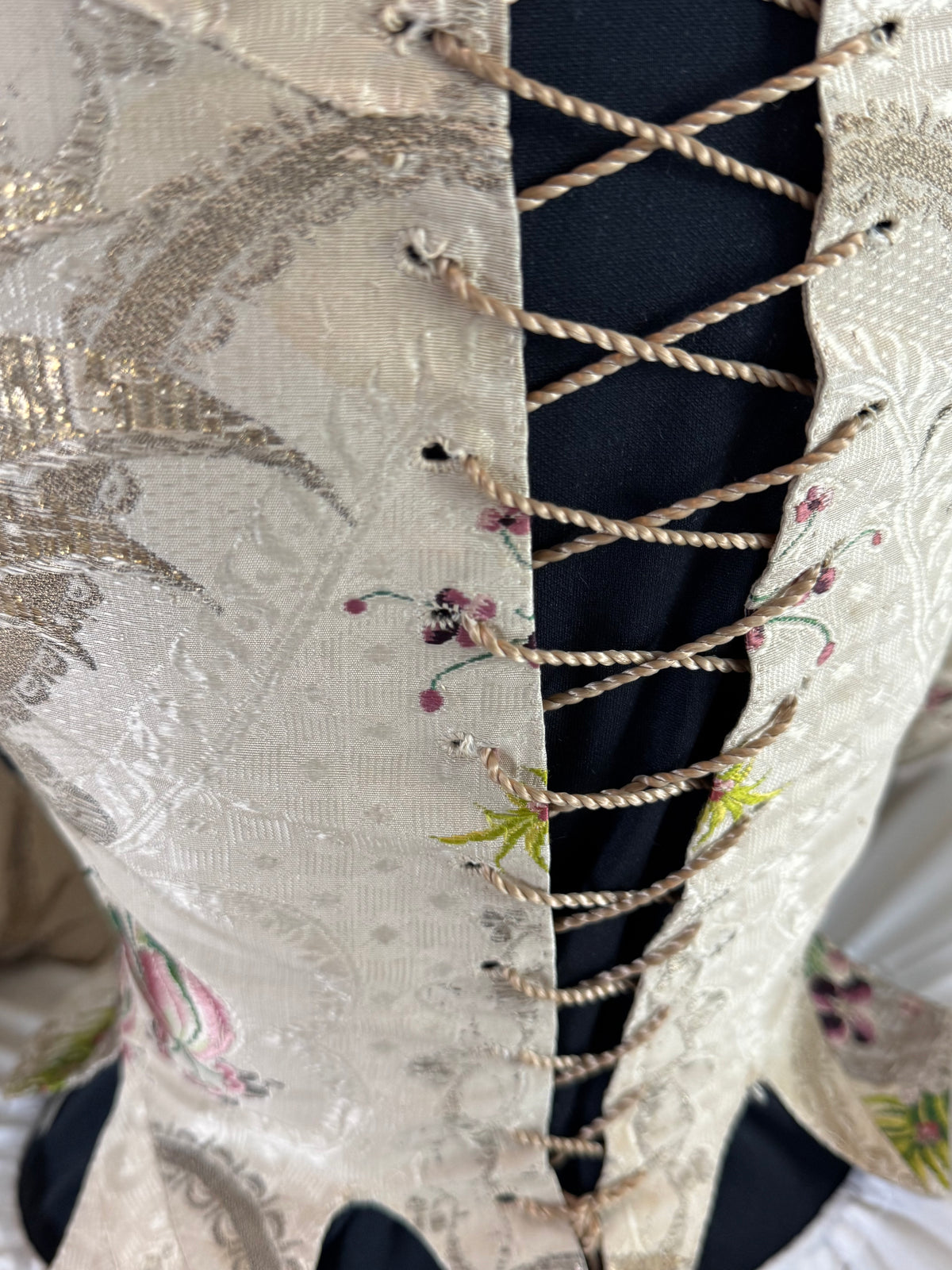 Rare Rococo Bodice, ca. 1765 – Hand‑Stitched French 18th‑Century Garment