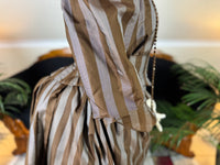Antique Victorian Striped Day Dress – American Silk Ensemble circa 1891
