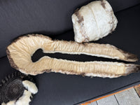 Goose Feather Collar Stole, Muff and Hat Appliqué, ca. 1890