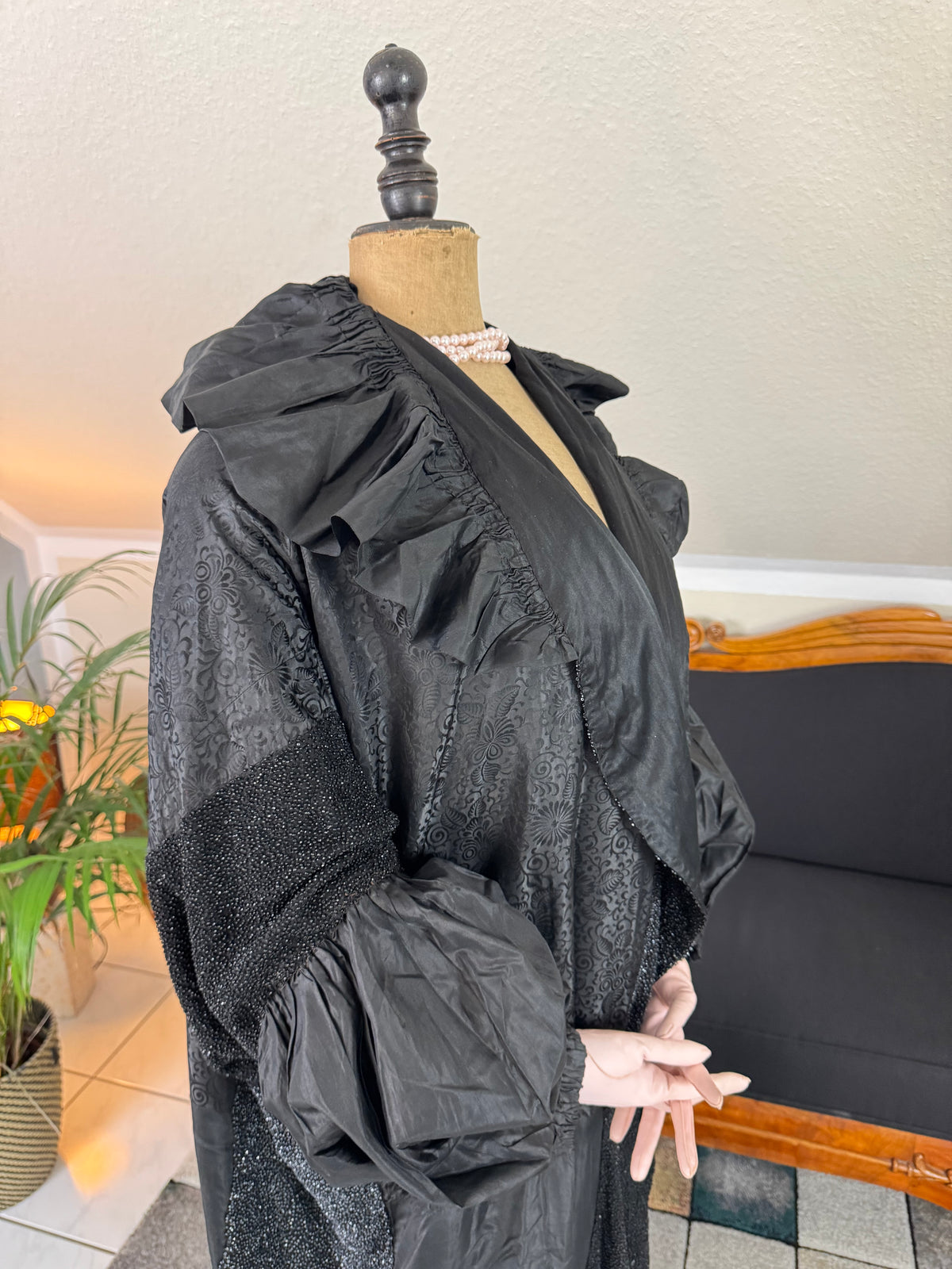 HERMINE GRÜNWALD Antique Opera Coat, Vienna, ca. 1918