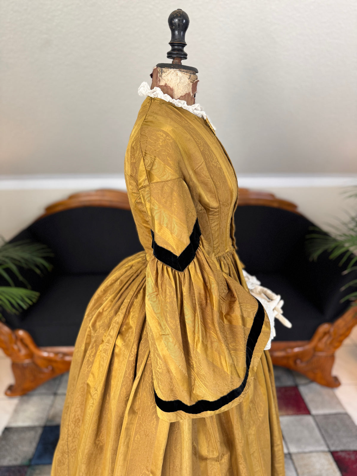 Antique Victorian Day Dress, ca. 1858