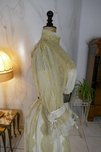 MACHERET Society Dress, New York & Paris, ca. 1901