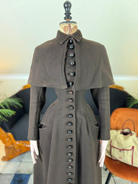 Ensemble de voyage victorien en laine avec sac assorti, Allemagne, vers 1898
