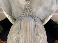 Antique GUSTAVE BEER Evening Dress – Silk Chiffon & Velvet, Paris Couture ca. 1912