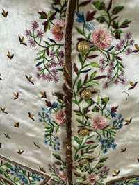 Antique Waistcoat & Blue Silk Knee‑Length Trousers, ca. 1790 – Embroidered Floral Menswear Ensemble