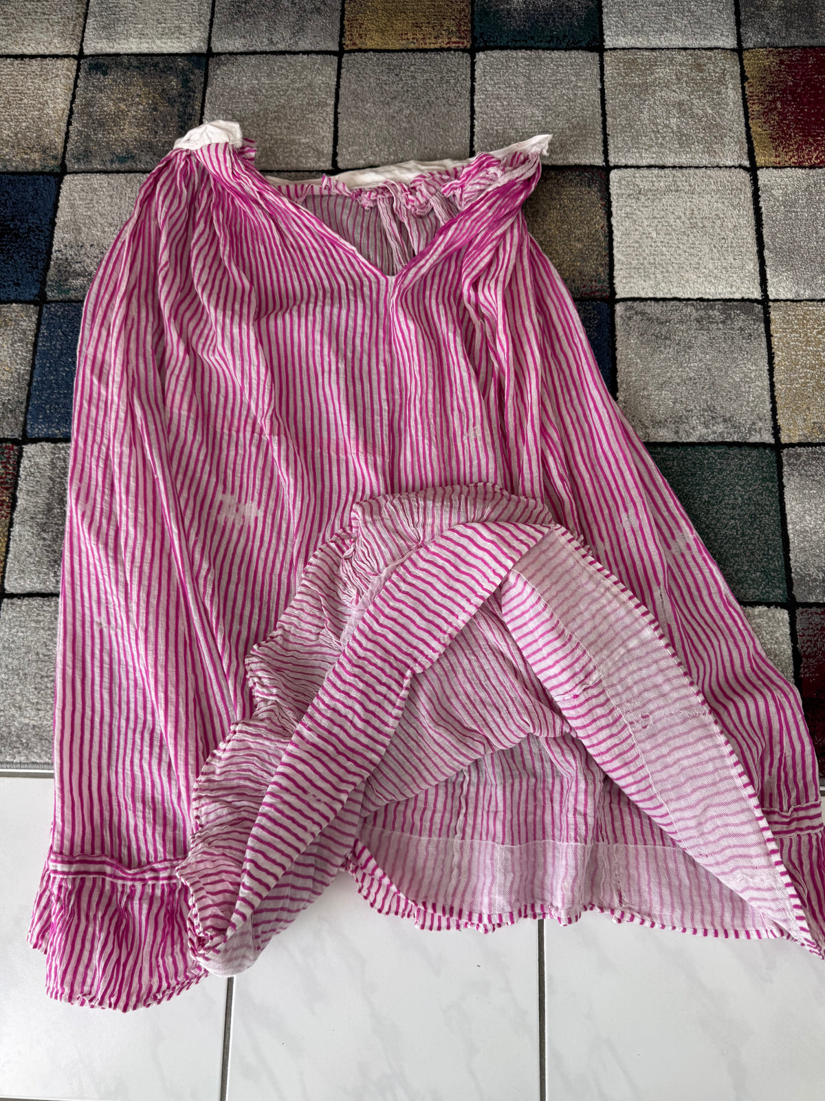 A Young Lady’s Summer Elegance – Antique Dress, ca. 1858