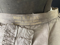 RILEY Silk Day Dress with Swallowtail Bodice, Stamford, ca. 1867