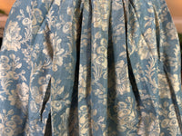 Robe à la Française in blue and cream silk damask – Authentic Eighteenth‑Century Gown, ca. 1770