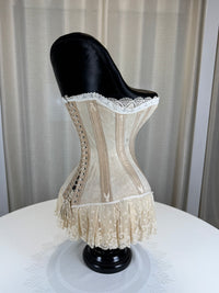 Extremely Rare CB Corset Display, ca. 1880 – Original Victorian Corset Under Glass Dome