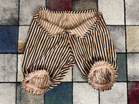 Edwardian Striped Cotton Bathing Suit Set, ca. 1910