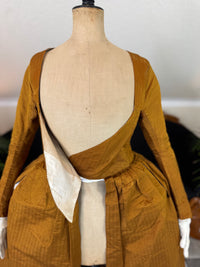 Rococo Cannelé Silk Robe à l’Anglaise, ca. 1775
