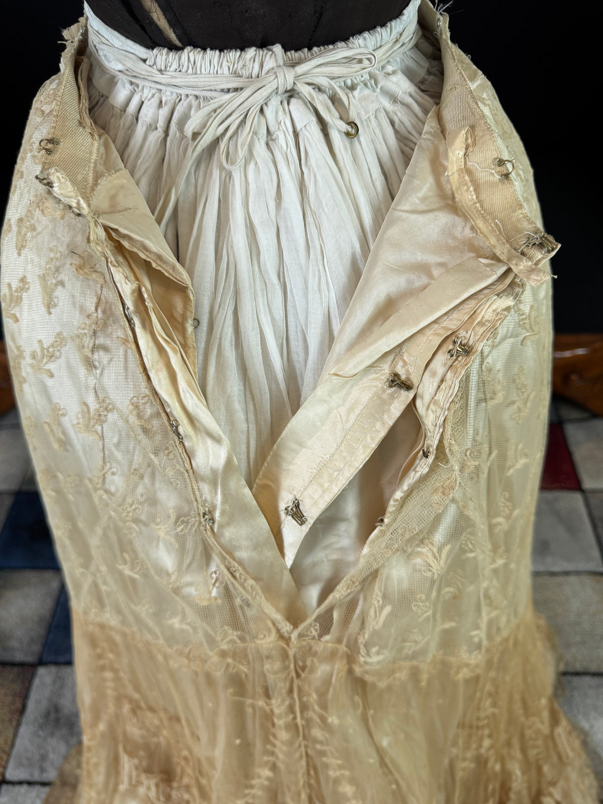 Antique Edwardian Evening Dress, ca. 1906