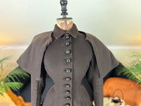 Ensemble de voyage victorien en laine avec sac assorti, Allemagne, vers 1898